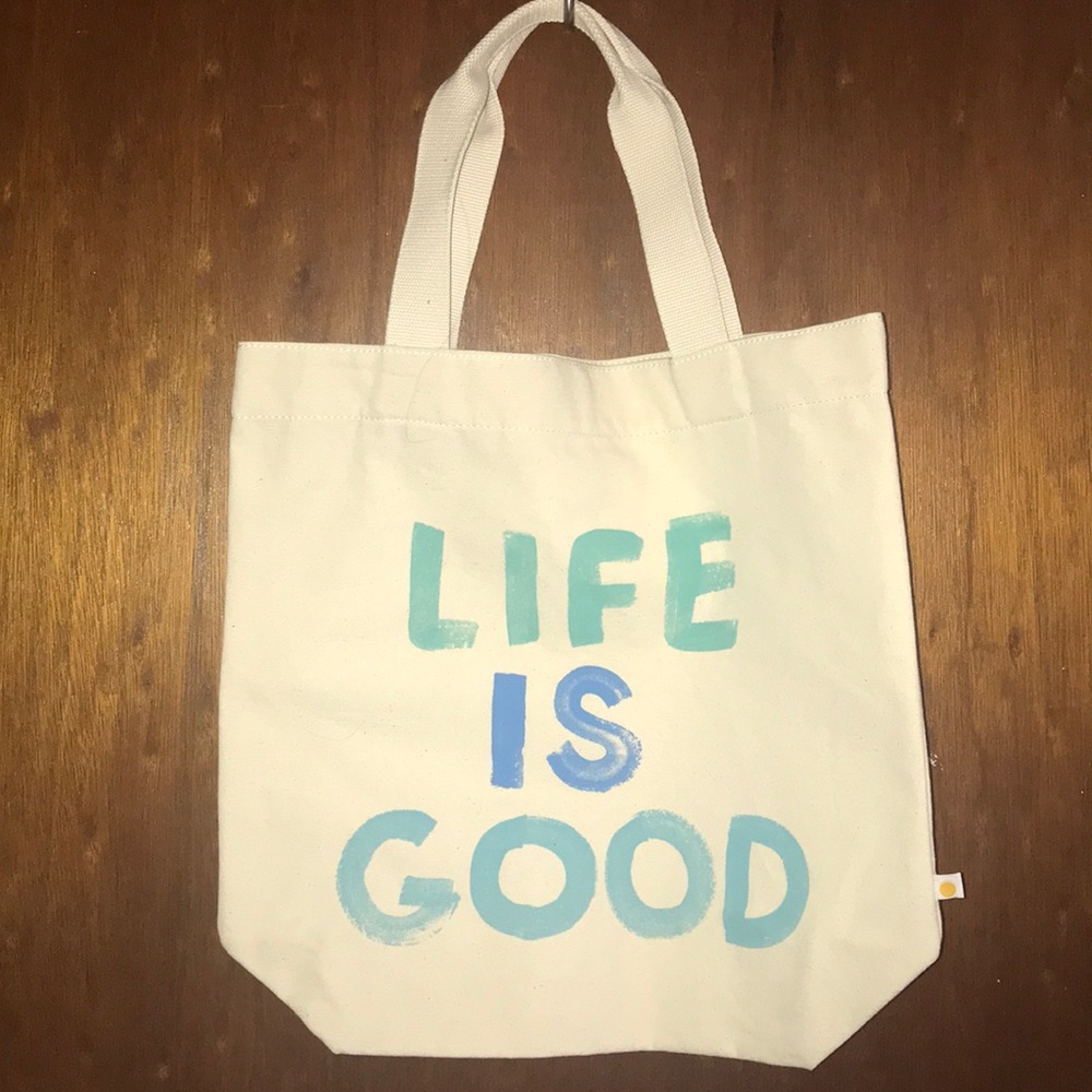 LIFE IS GOOD tote bag